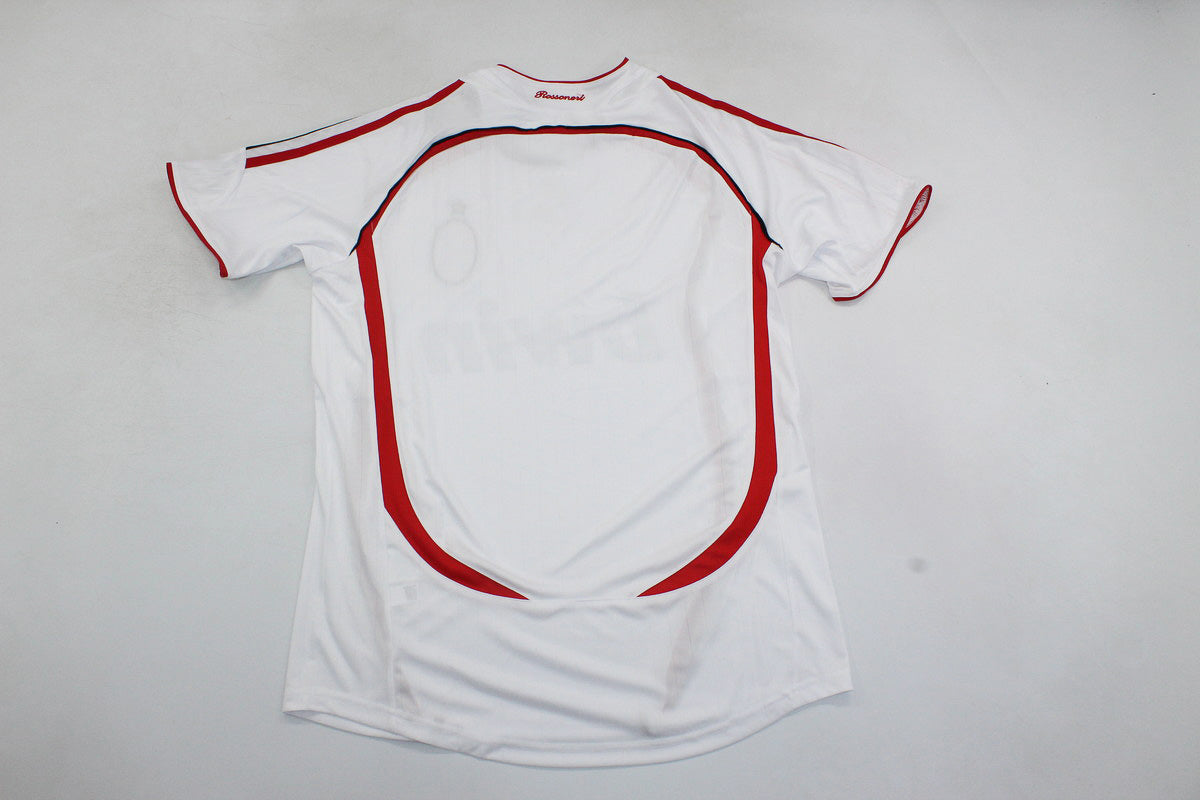 AC Milan 2006/07 White Away Retro Soccer Jersey