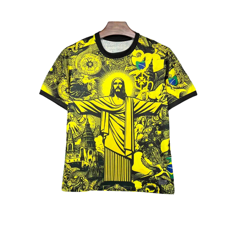 2024 Brazil Christ the Redeemer Special Kit Shirt Football
