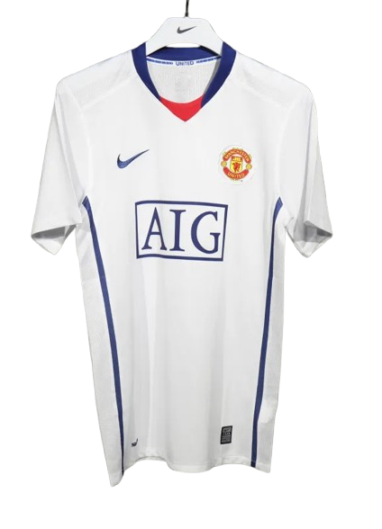 08-09 Manchester United Away Retro Jersey Player Edtion